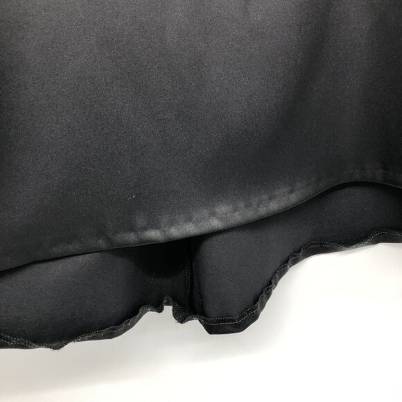 Le Chateau Black Satin Show-Stopping Fit & Flare 3/4 Length Maxi Skirt size 00 - Picture 14 of 16